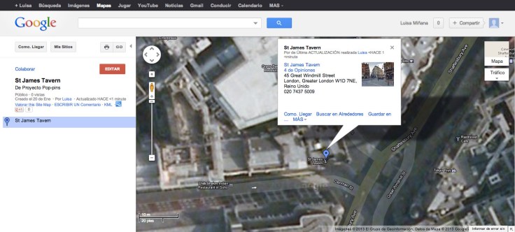 Pop-pins, vista de pájaro