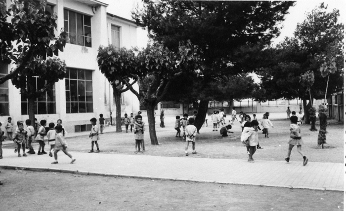 Patio de colegio- década 60 siglo xx