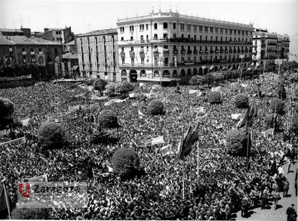 Visita de Franco a Zaragoza, julio 1970